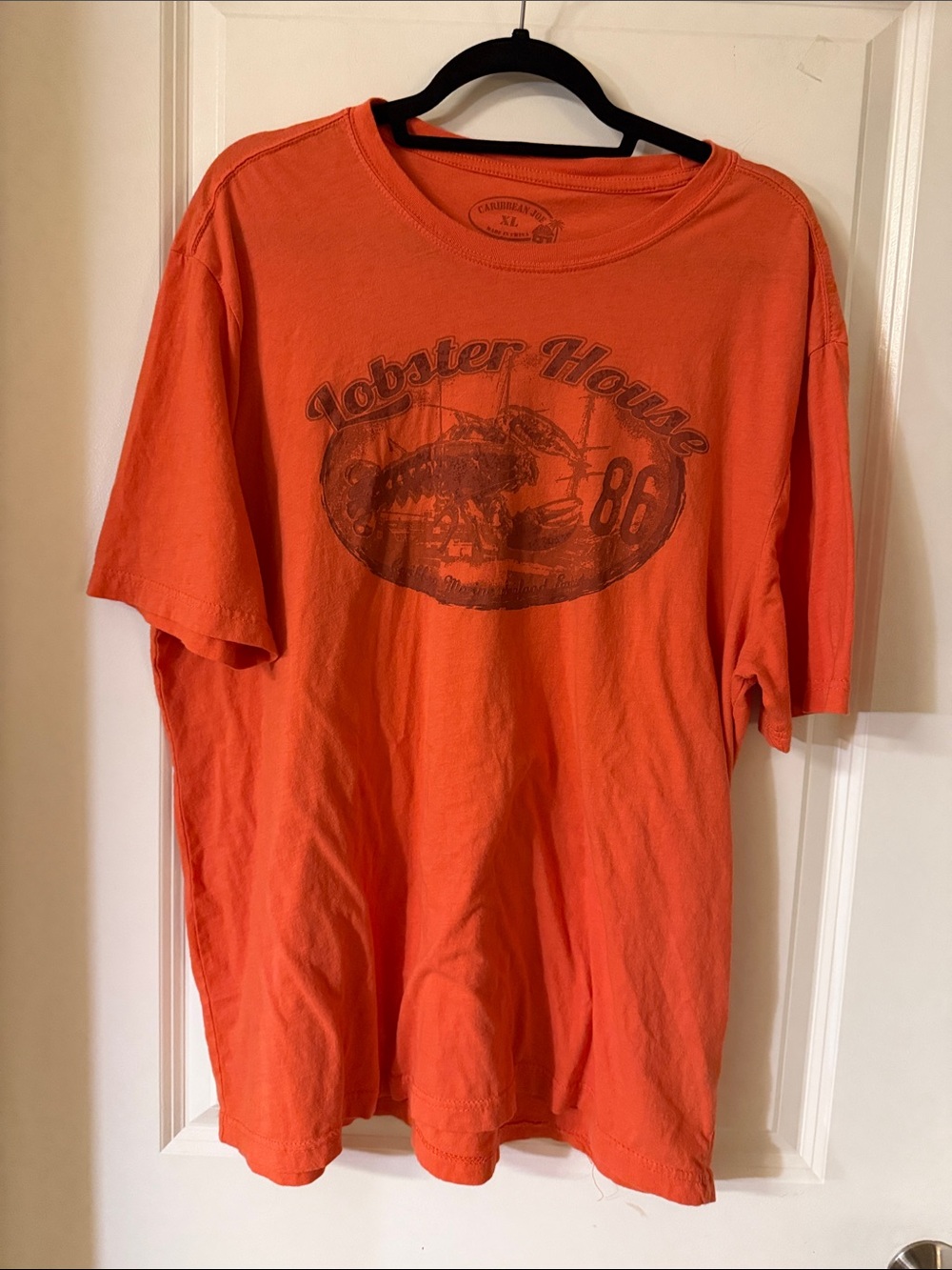 Caribbean Joe Orange Lobster House Graphic Tee